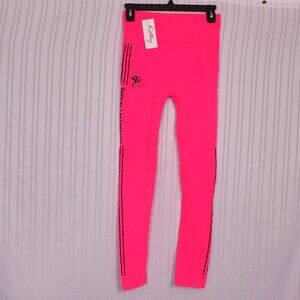 Kathy Hot Pink Leggings Sports Unlimited One Size Youth